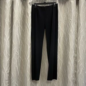 Nordstrom Elegant Black Slacks Size 4 Back Zip With 29” Inseam and Side Slits
